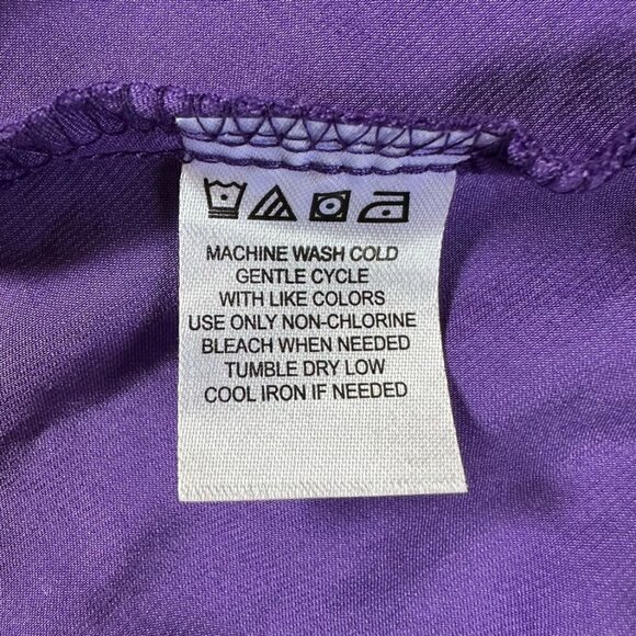 Linea Donatella Chemise Slip Dress Sz M Purple Floral Lace Whimsigoth Y2K Fairy - Picture 6 of 7